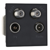 TV/SAT x2/FM Module (Black) - 3604208