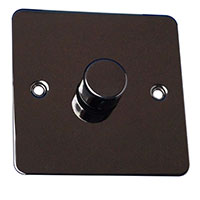 Dimmer Switch - 1 Gang 2 Way - Black Nickel - Flate Plate - 3889217